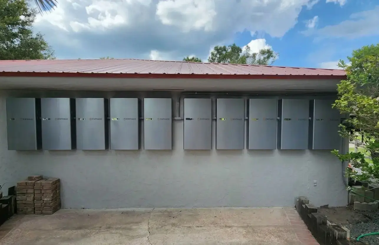 Commercial Solar FL commercial Enphase battery storage installation